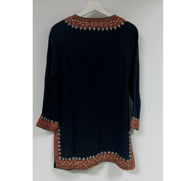 Calypso St. Barth Embellished Starlisa Linen Tunic. - Picture 8 of 8